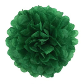 5 x Donker groene PomPom 35 cm