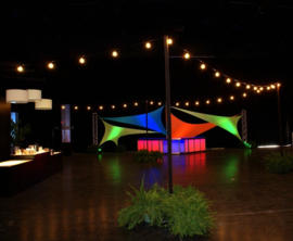 Verlengset LED lichtsnoer - multicolor - 10 meter