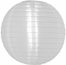 Lampion blanc de nylon 75 cm - 5 pièces