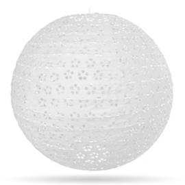 5 x Lampion blanc eyelet de 45 cms