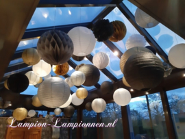 Lampion zilver 75 cm