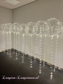 10 x LED Ballon XL - warm weiß - 40 cm