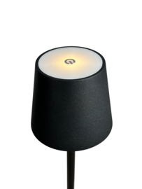 2 x Jeslu LED Lampe de table Noir 38 cm aluminium - sans fil - rechargeable