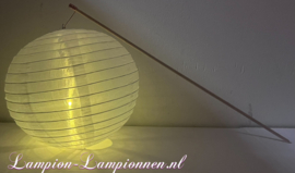 5 x Lampions nylon, erleuchtet, mit Stöckchen - Lampionumzug