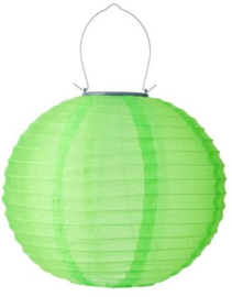 Lampion Solaire rond vert  35 cm