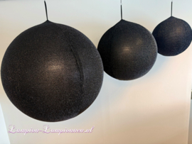 Opblaasbare Glitterbal Zwart 80 cm - Brandvertragend