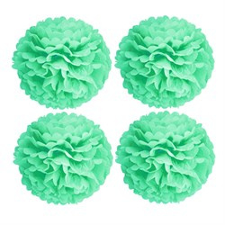 Mint groene PomPom 35 cm