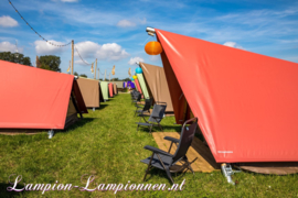 5 x Solar Lampions rund orange 35 cm (Solarenergie)