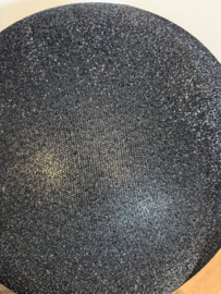 Opblaasbare Glitterbal Zwart 80 cm - Brandvertragend
