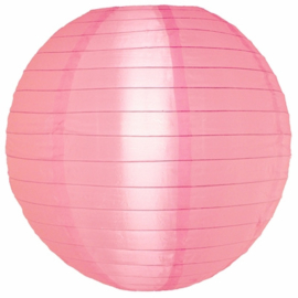 5 x Nylon lampion roze 25 cm