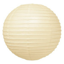 Lampion crème blanc de 75 cms, rétardateur de flamme