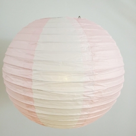 Wit / licht roze 35 cm