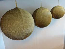 3 stuks Opblaasbare Glitterbal Pakket Goud - 40 - 60 - 80 cm - Brandvertragend