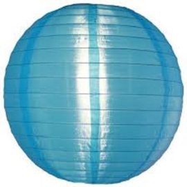 5 x Lampion bleu de nylon 35 cm