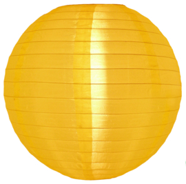 Nylon lampion geel 25 cm (koopjeshoek)