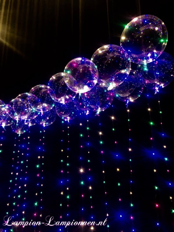 Ballon LED 5 pièces XL - multicolore - 40 cm - ballon lumineux