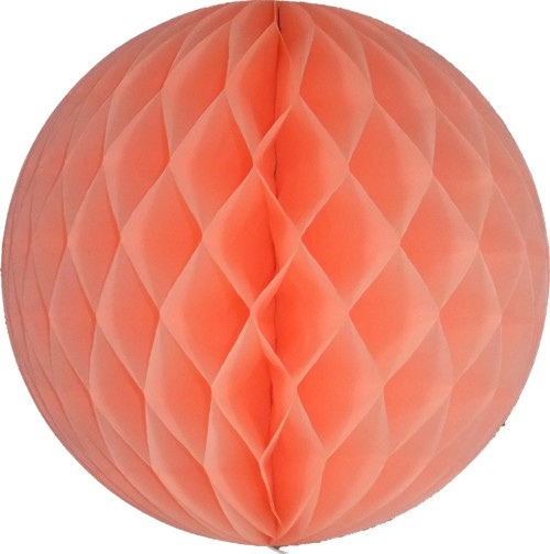 Honeycomb / Wabenball pfirsich orange 35 cm