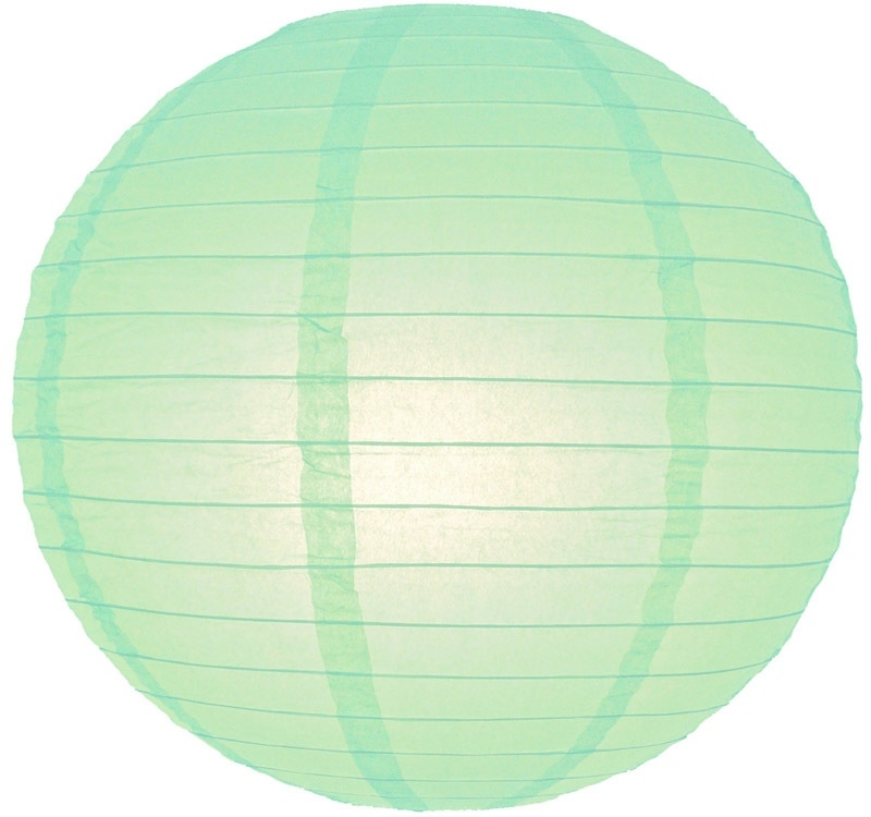 Lampion mint groen 25 cm