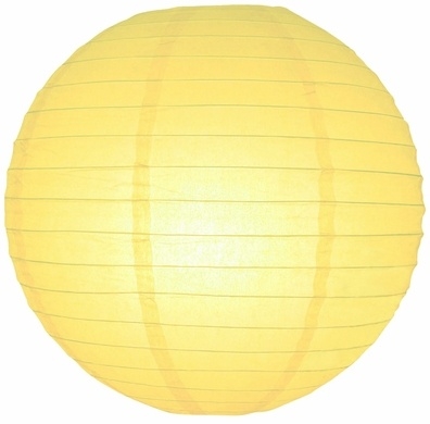 Lampion licht geel 35 cm