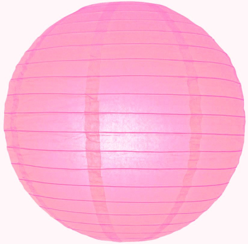Lampion schwer entflammbar rosa 75 cm