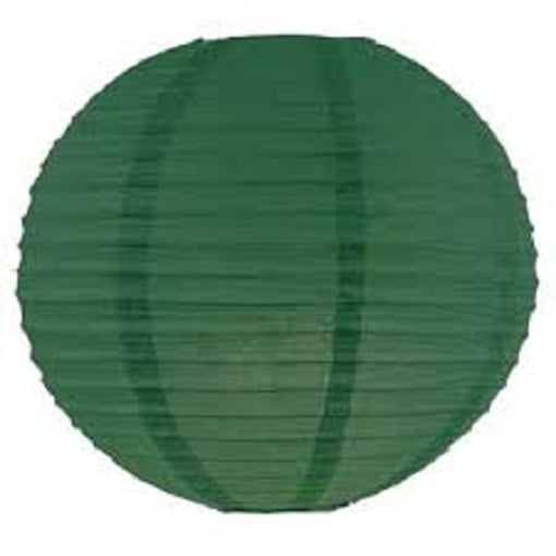 Lampion vert foncé 25 cm