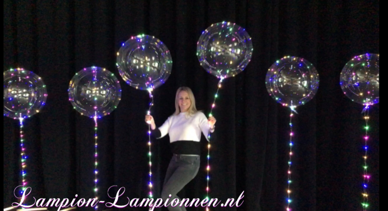 Grand Ballon LED XXL 60 cm illuminé - lumières colorées