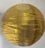 5 x Nylon lampion goud 35 cm