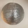 5 x Nylon lampion zilver 45 cm