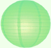 5 x Lampion licht groen (kleur 1) 25 cm