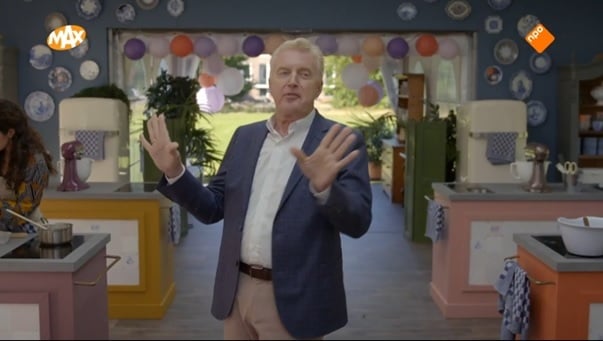 Pastellfarbene Laternen an der Fernsehprogramm-Dekorationsdekoration Heel Holland Bakt