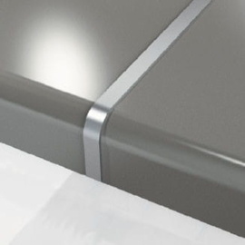 Aluminium verbindingsprofiel voor werkbladen 28mm