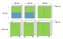 FIOLA hoogglans keukens 200cm