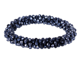QHP Knotband Shine blauw