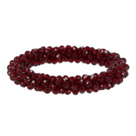 QHP Knotband Shine bordeaux