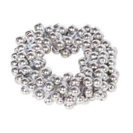 SD parel scrunchie zilver
