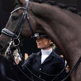 MRS ROS SPARKLE SHOW JACKET WITH RHINESTONE DETAIL - PHANTOM navy