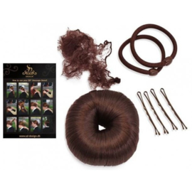 COMPLETE SD® DRESSAGE DONUT SET WITH GUIDE IN DARK BROWN.