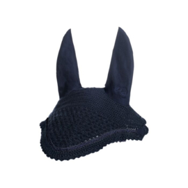 Ear bonnet -Daphne- zwart
