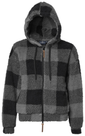 MH fuzzy fleece grijs/zwart