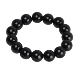 SD® LARGE PEARL SCRUNCHIE. zwart