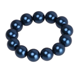 SD® LARGE PEARL SCRUNCHIE. bblauw