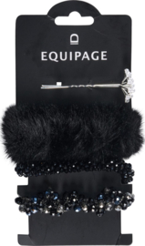 Equipage competition hair set Zwart