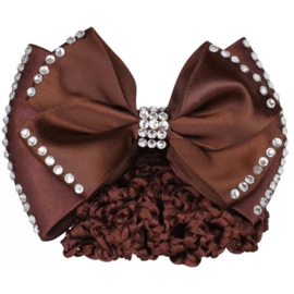 SD® DIAMOND HAIRBOW IN BROWN.