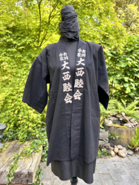 Antieke "Hanten" kimono met kalligrafie.