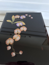 Sieraden / documentendoos in Japans lakwerk " Orchidee tak "