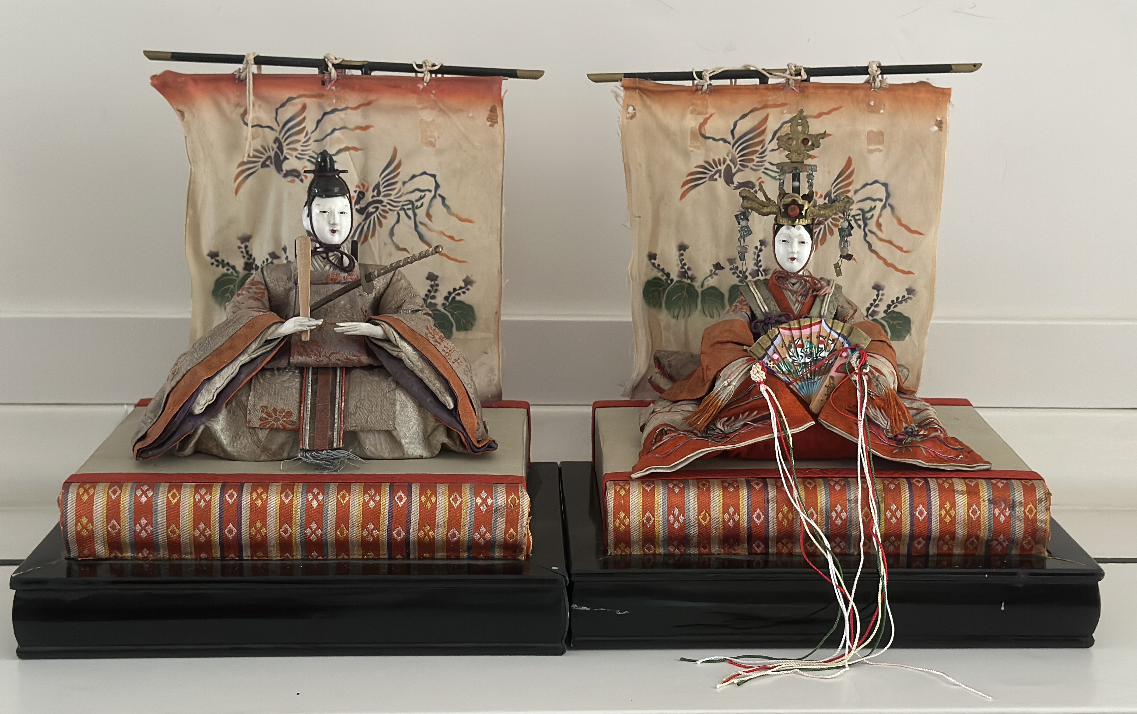 Keizerspaar, Kokin-bina poppen uit de EDO-periode ± 1900 Japan