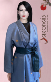 KImono " small Butterflies in Blue"