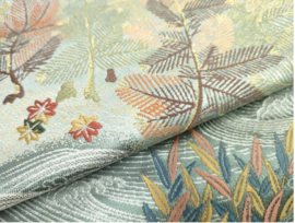 Zijden obi ( orginele centuur voor Geisha's) " Flying Cranes"