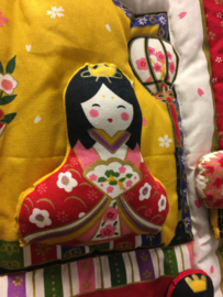 Unieke "Hina Matsuri Festival"  Wanddecoratie/kussen