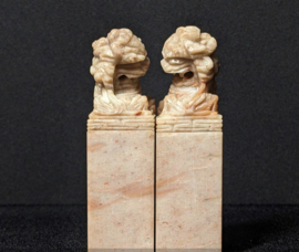2 Antieke stempels Shoushan steen